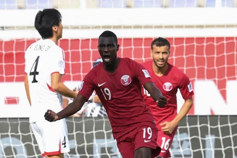 Almoez Ali ghi 4 bàn, đưa Qatar vào vòng 1/8 Asian Cup 2019. (Nguồn: AFC)