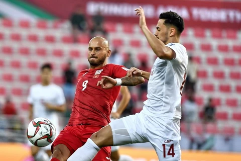 Kyrgyzstan (áo đỏ) đánh bại Philippines 3-1. (Nguồn: AFC)