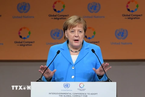 Thủ tướng Đức Angela Merkel. (Ảnh: AFP/TTXVN)