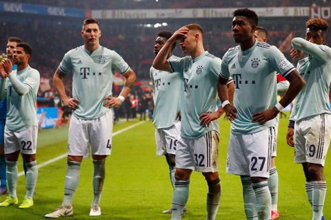 Mạch 7 trận thắng của Bayern Munich bị chặn bởi Leverkusen. (Nguồn: Reuters)