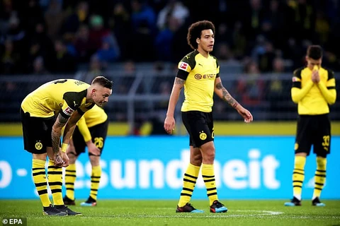 Dortmund đánh rơi chiến thắng dù đã dẫn trước 3 bàn. (Nguồn: EPA)