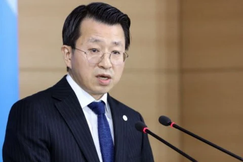 Người phát ngôn Bộ Thống nhất Hàn Quốc Baik Tae-hyun. (Nguồn: Korea Herald)