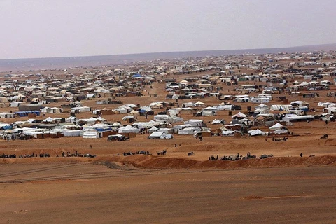 Trại tị nạn Rukban của Syria. (Nguồn: AP)