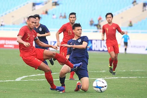 U23 Thái Lan đối đầu U23 Indonesia.