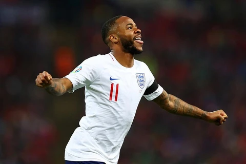 Sterling tỏa sáng với một hat-trick giúp Anh thắng hủy diệt. (Nguồn: Getty Images)