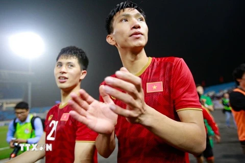 U23 Việt Nam được AFC đánh giá cao. (Ảnh: Trọng Đạt/TTXVN)