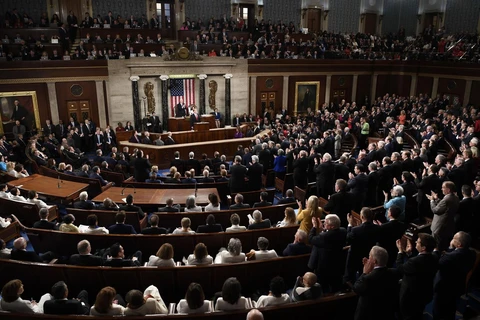 Toàn cảnh một phiên họp của Quốc hội Mỹ tại Washington DC. (Ảnh: THX/TTXVN)