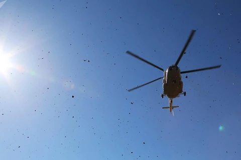 Máy bay trực thăng quân sự chở 13 người bị rơi tại Kazakhstan