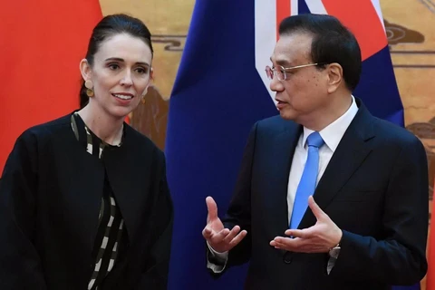Thủ tướng New Zealand Jacinda Ardern và Thủ tướng Trung Quốc Lý Khắc Cường. (Nguồn: Stuff.co.nz)