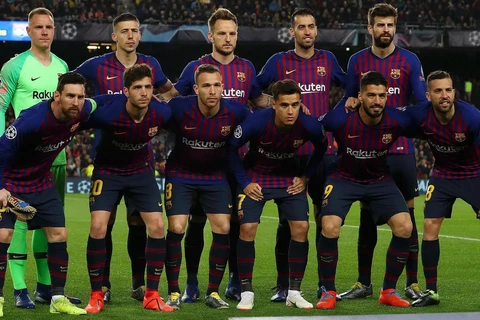 Các cầu thủ Barcelona. (Nguồn: Getty Images)
