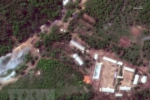 Bãi thử hạt nhân Punggye-ri. (Nguồn: TTXVN)