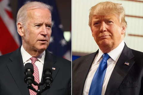 Cựu Phó Tổng thống Mỹ Joe Biden (trái) và Tổng thống Donald Trump. (Nguồn: People)