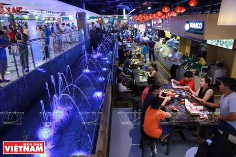 Chợ ẩm thực dưới lòng đất tại Thành phố Hồ Chí Minh. (Nguồn: Báo ảnh Việt Nam)