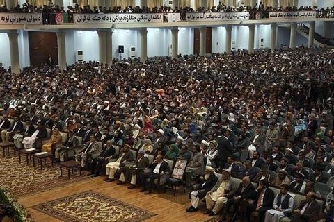 Cuộc họp Đại hội đồng các bộ lạc (Loya Jirga) của Afghanistan. (Nguồn: AP)
