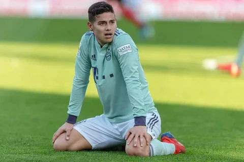 James không thể ra sân ở trận đấu của Bayern vào đêm nay. (Nguồn: Getty Images)