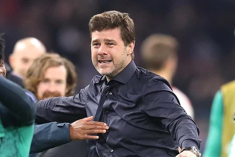 Pochettino hạnh phúc sau khi Tottenham chiến thắng Ajax. (Nguồn: PA)