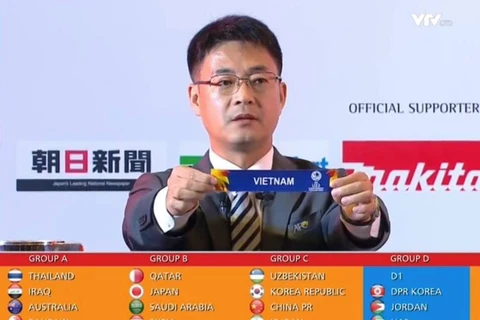 U23 Việt Nam cùng bảng Triều Tiên, Jordan và UAE (Ảnh: Trọng Đạt/TTXVN)