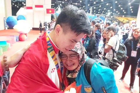 Edgar Xavier Marvelo nhận được tin cha mất sau khi giành huy chương Vàng SEA Games 30.