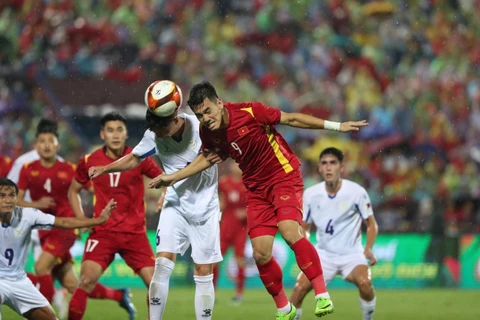Hình ảnh trận U23 Việt Nam và U23 Philippines 'bất phân thắng bại'