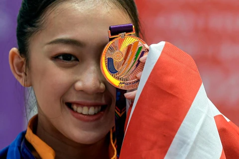 SEA Games 31: Nữ võ sỹ Malaysia dành huy chương tặng người mẹ quá cố