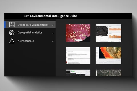 Bộ phần mềm IBM Environmental Intelligence Suite. (Ảnh chụp màn hình)