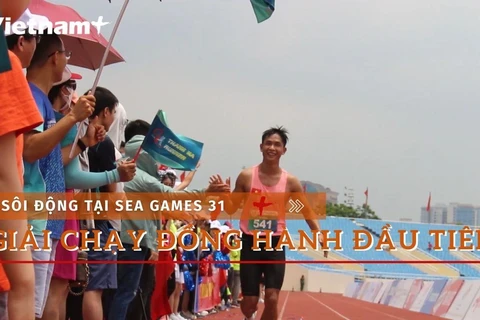 Sôi động lần đầu tổ chức giải chạy phong trào tại SEA Games 31. (Ảnh: Minh Anh/Vietnam+)