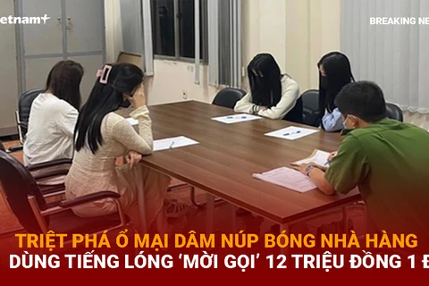 Triệt phá ổ mại dâm dùng tiếng lóng 'chào hàng' với giá 12 triệu 1 đêm