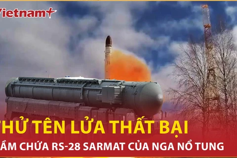 Bản tin 60s: Hầm chứa nổ long trời, vụ thử tên lửa RS-28 Sarmat của Nga thất bại