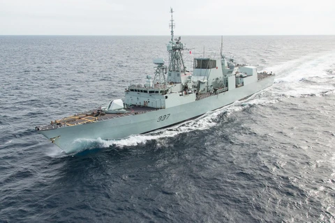 Tàu khu trục HMCS Fredericton của Hải quân Canada (Ảnh: Royal Canadian Navy)