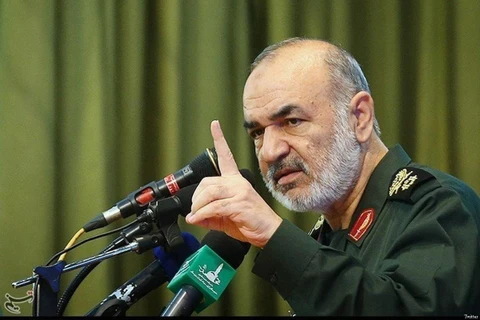 Chỉ huy IRGC Hossein Salami. (Ảnh: Twitter)