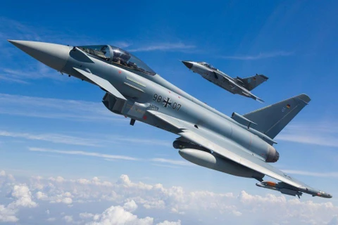 Máy bay chiến đấu Eurofighter Typhoon của Không quân Đức. (Ảnh: Defence Blog)