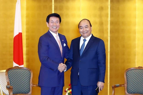 Thủ tướng Nguyễn Xuân Phúc tiếp Thống đốc tỉnh Chiba, ông Morita Kensaku. (Ảnh: Thống Nhất/TTXVN) 