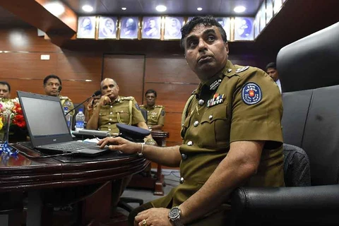 Tổng thanh tra cảnh sát Sri Lanka, ông Pujith Jayasundara đã bị bắt. (Ảnh: AFP)