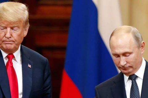 Tổng thống Mỹ Donald Trump và người đồng cấp Nga Vladimir Putin. (Ảnh: Reuters)