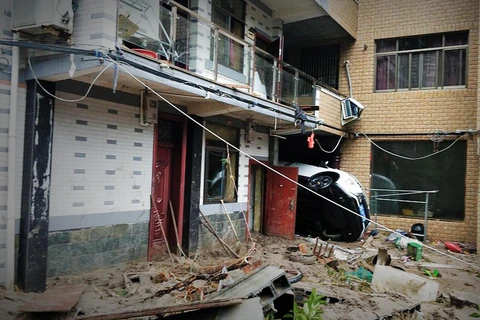 Các tỉnh miền Đông Trung Quốc chịu ảnh hưởng nặng nề bởi bão Lekima. (Nguồn: CGTN) 