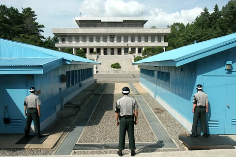 Binh sỹ Hàn Quốc tại biên giới liên Triều. (Ảnh: Wikipedia)