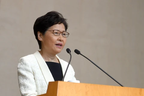 Trưởng Đặc khu hành chính Hong Kong (Trung Quốc) Lâm Trịnh Nguyệt Nga. (Ảnh: THX/TTXVN)