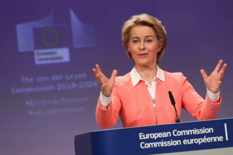 Chủ tịch Ủy ban châu Âu Ursula von der Leyen. (Ảnh: THX/TTXVN)
