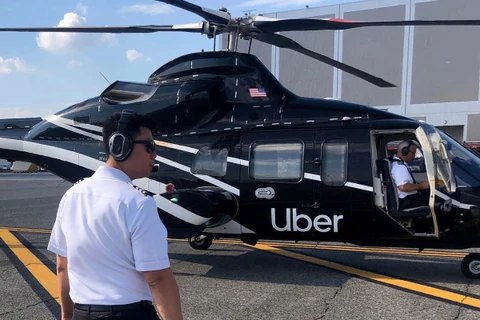 Máy bay trực thăng của Uber Copter. (Ảnh: NY Post)