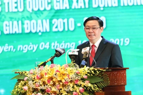 Phó Thủ tướng Vương Đình Huệ phát biểu chỉ đạo. (Ảnh: Văn Điệp/TTXVN)