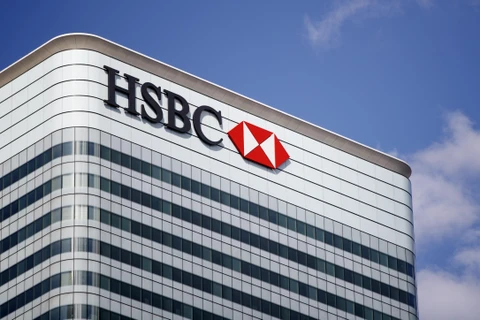 Trụ sở ngân hàng HSBC tại London, Anh. (Ảnh: AFP/ TTXVN)