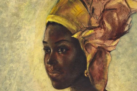 Bức họa "Christine" của danh họa Ben Enwonwu. (Ảnh: Quartz)