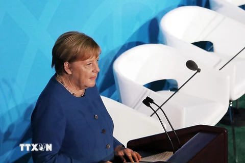 Thủ tướng Đức Angela Merkel. (Ảnh: Hoài Thanh/TTXVN)