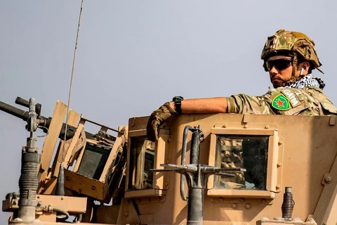Binh sỹ Mỹ trên đường rút quân khỏi Syria. (Ảnh: AFP/Gety)