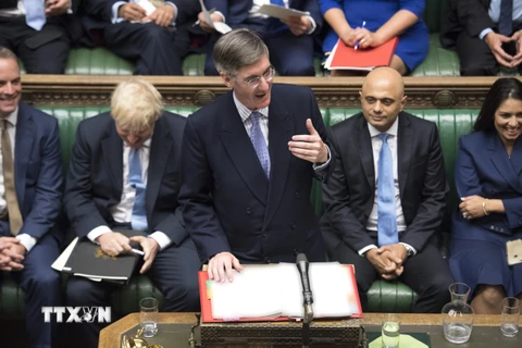 Chủ tịch Hạ viện Anh Jacob Rees-Mogg. (Ảnh: AFP/TTXVN)