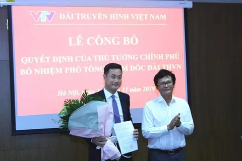 Ông Lê Ngọc Quang được bổ nhiệm làm Phó Tổng giám đốc VTV. (Ảnh: VTV)