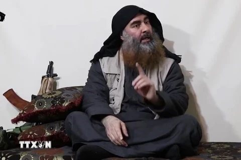 Trùm khủng bố IS Abu Bakr Al-Baghdadi. (Ảnh: AFP/TTXVN)