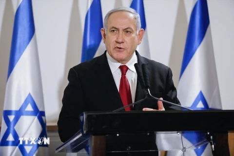 Thủ tướng Israel Benjamin Netanyahu. (Ảnh: THX/TTXVN)