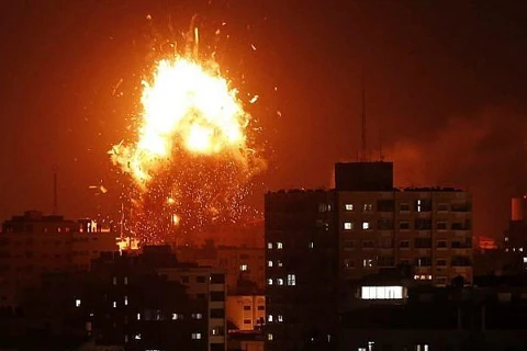 Một vụ không kích của Israel tại Gaza. (Ảnh: AFP)