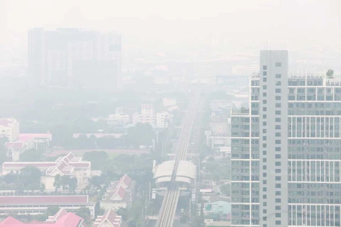 Ô nhiễm không khí tại thủ đô Bangkok. (Ảnh: Bangkok Post)